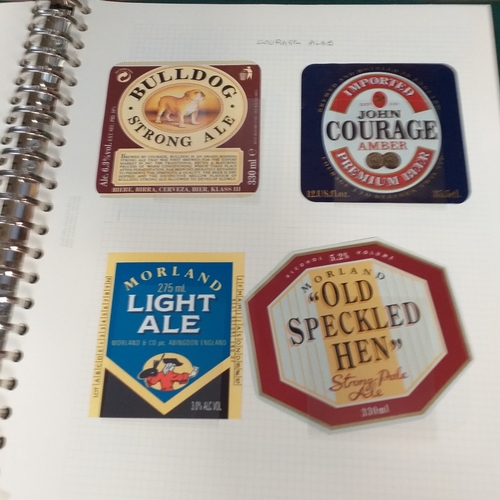 82 - Collection of Britsh Beer Bottle labels 1960's-1980's.  330 labels, most in VG/Exc condition, some m... 