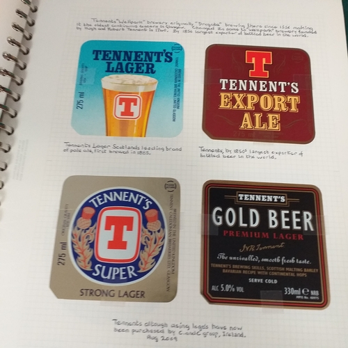 82 - Collection of Britsh Beer Bottle labels 1960's-1980's.  330 labels, most in VG/Exc condition, some m... 