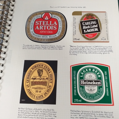 82 - Collection of Britsh Beer Bottle labels 1960's-1980's.  330 labels, most in VG/Exc condition, some m... 