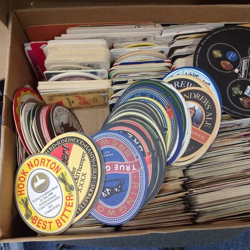 83 - Collection of British Brewery beermats 1970's-2020, approx 750 mats in very clean condition. Could b... 