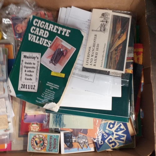 84 - Box of assorted ephemera: cards, postcards, catalogues, magazines etc.