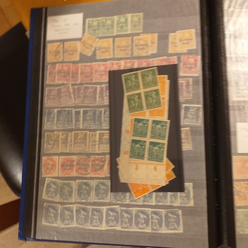 35 - Box containing a large accumulation of Germany related material - large stock book with issues from ... 