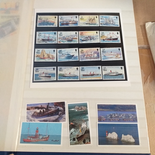 120 - Small Thematic collection in a blue 8 page/16 side stockbook, mostly GB/Regionals depicting marine r... 