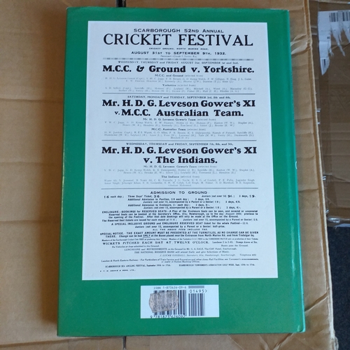 62 - Book - 'Cricket at Scarborough' by Hall & Found 1993