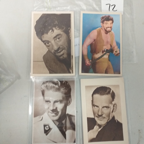 74 - Postcards - Cinema stars - 8 male stars