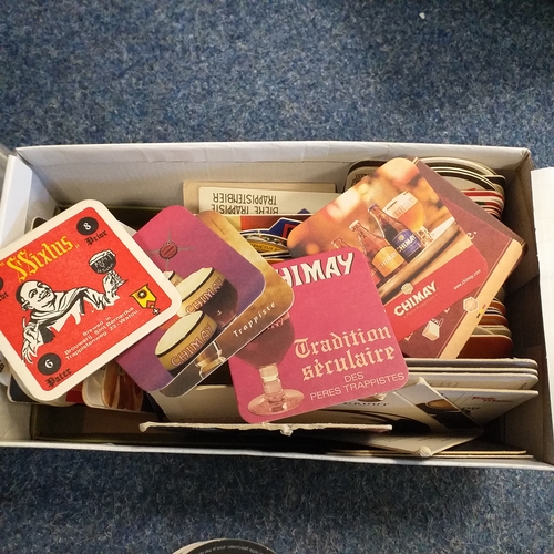 85 - Beer mats - 160 mostly foreign (mostly Belgian) - in excellent condition