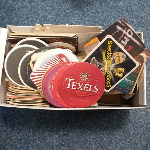 85 - Beer mats - 160 mostly foreign (mostly Belgian) - in excellent condition