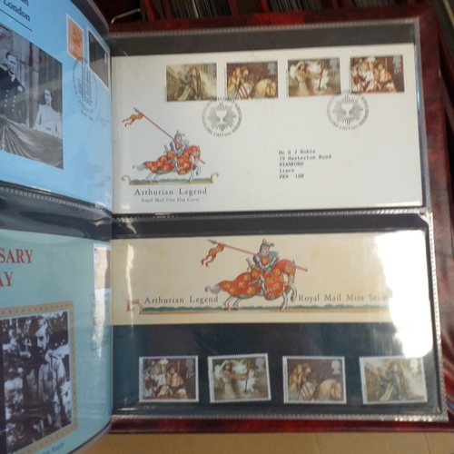 108 - GB FDC and presentation pack collection 1971 to 1990 in 13 Kestrel cover albums, includes Machin iss... 