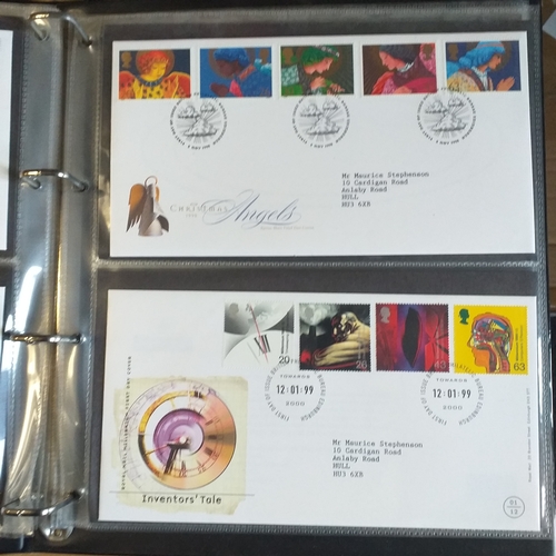 109 - Green cover album containing 39 superb condition GB FDC's from 1996-1999.