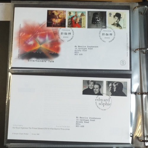 109 - Green cover album containing 39 superb condition GB FDC's from 1996-1999.