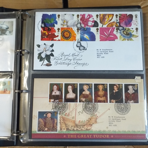 109 - Green cover album containing 39 superb condition GB FDC's from 1996-1999.