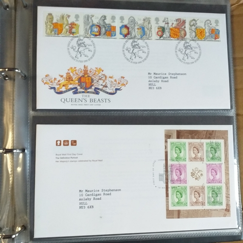 109 - Green cover album containing 39 superb condition GB FDC's from 1996-1999.