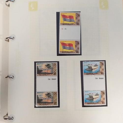 141 - Seychelles, St Kitts and Nevis Gutter Pairs un-mounted mint collection in SG Avon Stamp Album looks ... 