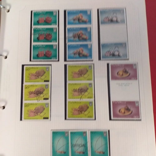 141 - Seychelles, St Kitts and Nevis Gutter Pairs un-mounted mint collection in SG Avon Stamp Album looks ... 