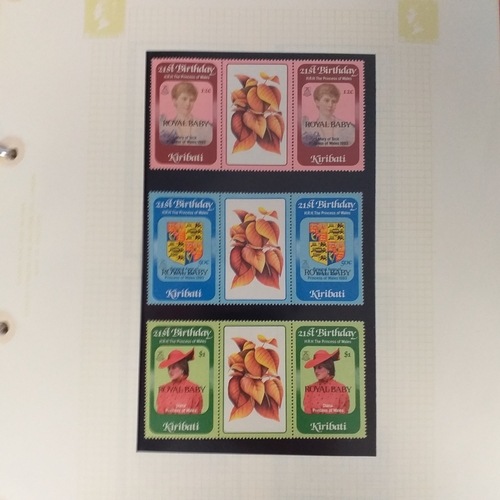 141 - Seychelles, St Kitts and Nevis Gutter Pairs un-mounted mint collection in SG Avon Stamp Album looks ... 