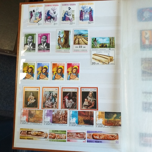 142 - Brown Lighthouse 16 page/32 sides stockbook - with mostly un-mounted mint selections.  Mostly Pacifi... 