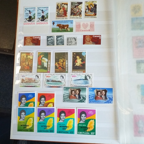 142 - Brown Lighthouse 16 page/32 sides stockbook - with mostly un-mounted mint selections.  Mostly Pacifi... 