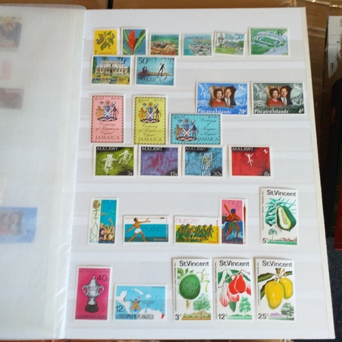 142 - Brown Lighthouse 16 page/32 sides stockbook - with mostly un-mounted mint selections.  Mostly Pacifi... 
