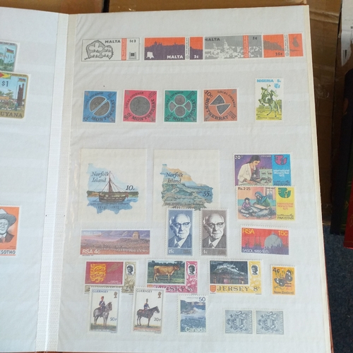 142 - Brown Lighthouse 16 page/32 sides stockbook - with mostly un-mounted mint selections.  Mostly Pacifi... 