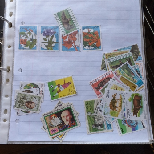 144 - World mint/used collection from early in a 2 ring Lever Arch File.  Selection of 'C' countries Congo... 