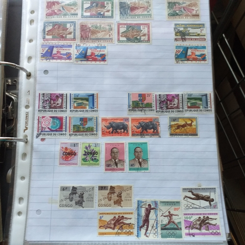 144 - World mint/used collection from early in a 2 ring Lever Arch File.  Selection of 'C' countries Congo... 