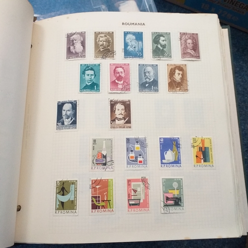 146 - Green Devon Album with Romania and Russia Collection, sime foxing on the odd page but few stamps aff... 