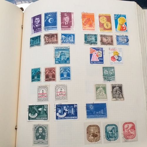 146 - Green Devon Album with Romania and Russia Collection, sime foxing on the odd page but few stamps aff... 