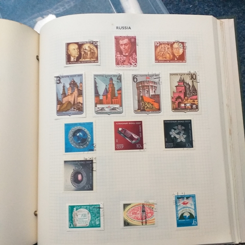 146 - Green Devon Album with Romania and Russia Collection, sime foxing on the odd page but few stamps aff... 