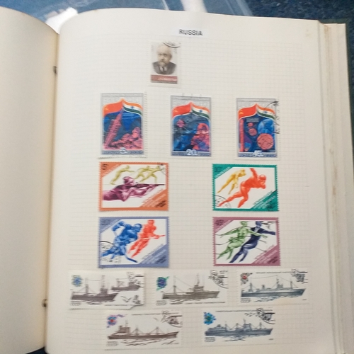 146 - Green Devon Album with Romania and Russia Collection, sime foxing on the odd page but few stamps aff... 