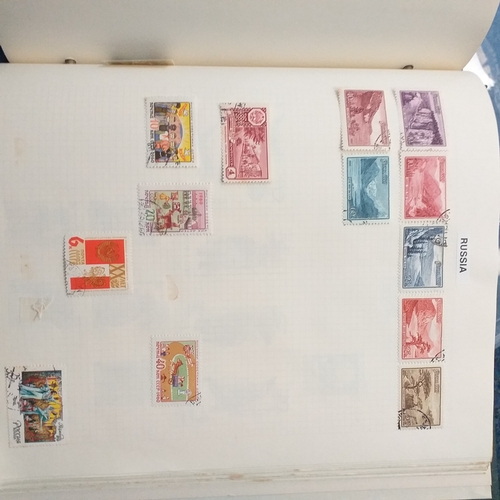 146 - Green Devon Album with Romania and Russia Collection, sime foxing on the odd page but few stamps aff... 