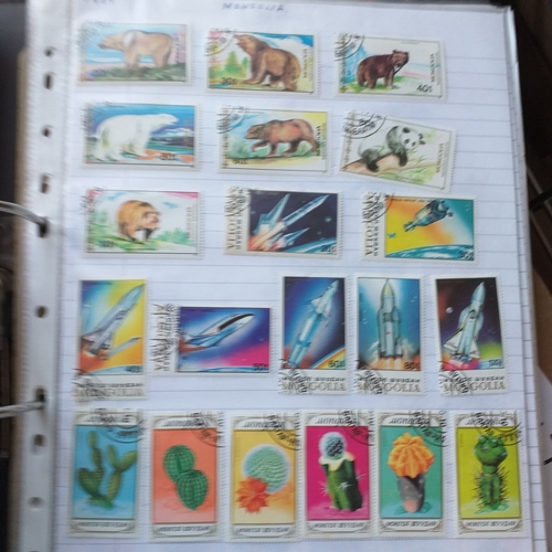 147 - Mongolia and Mozambique collection in 2 ring Lever Arch File. Mongolia 1924 to 1990/91 (ideal for th... 