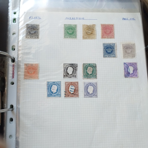 147 - Mongolia and Mozambique collection in 2 ring Lever Arch File. Mongolia 1924 to 1990/91 (ideal for th... 