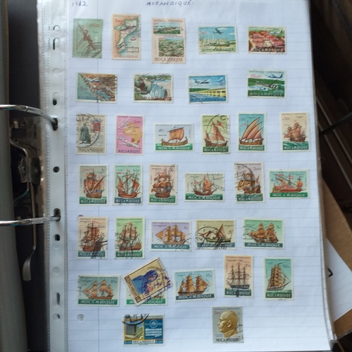 147 - Mongolia and Mozambique collection in 2 ring Lever Arch File. Mongolia 1924 to 1990/91 (ideal for th... 