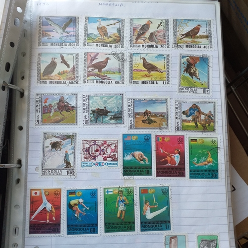 147 - Mongolia and Mozambique collection in 2 ring Lever Arch File. Mongolia 1924 to 1990/91 (ideal for th... 