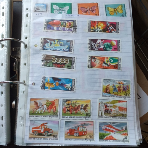 147 - Mongolia and Mozambique collection in 2 ring Lever Arch File. Mongolia 1924 to 1990/91 (ideal for th... 
