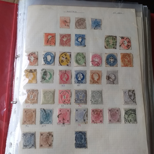 161 - Austria collection in a 2 ring binder mint/used, 1850 to mid 2000's, mostly used but some mint issue... 