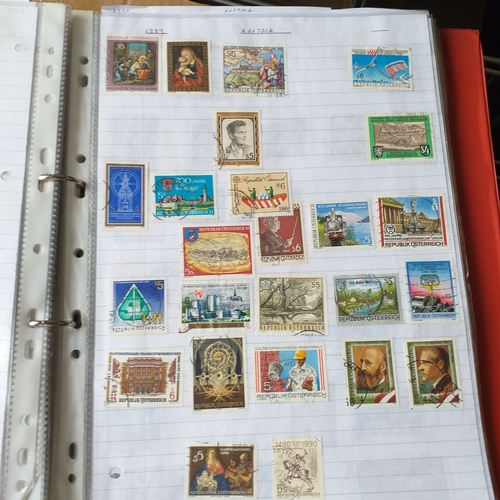 161 - Austria collection in a 2 ring binder mint/used, 1850 to mid 2000's, mostly used but some mint issue... 