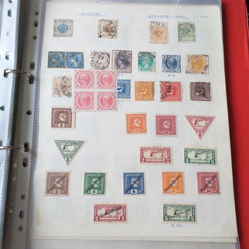 161 - Austria collection in a 2 ring binder mint/used, 1850 to mid 2000's, mostly used but some mint issue... 