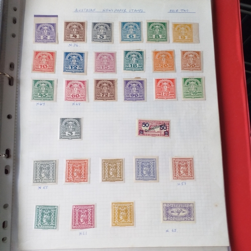 161 - Austria collection in a 2 ring binder mint/used, 1850 to mid 2000's, mostly used but some mint issue... 