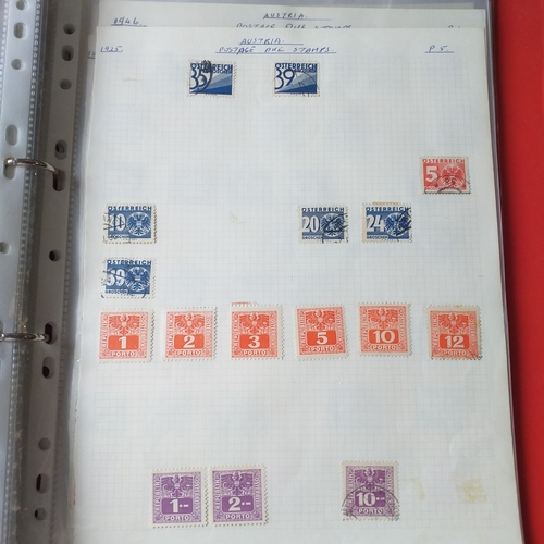 161 - Austria collection in a 2 ring binder mint/used, 1850 to mid 2000's, mostly used but some mint issue... 