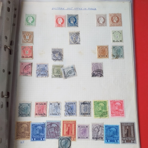 161 - Austria collection in a 2 ring binder mint/used, 1850 to mid 2000's, mostly used but some mint issue... 