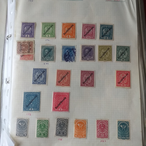 161 - Austria collection in a 2 ring binder mint/used, 1850 to mid 2000's, mostly used but some mint issue... 
