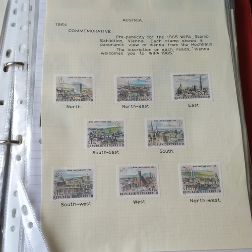 161 - Austria collection in a 2 ring binder mint/used, 1850 to mid 2000's, mostly used but some mint issue... 