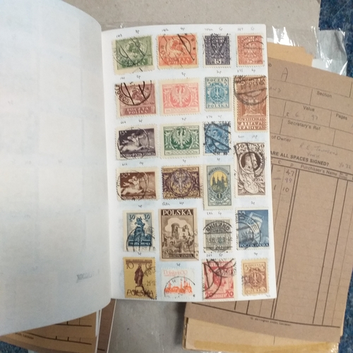 273 - 14 Poland club book remainders - still well filled, includes some packets.  A good selection.