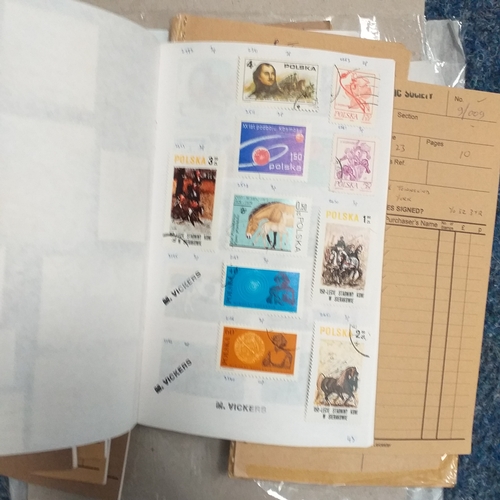 273 - 14 Poland club book remainders - still well filled, includes some packets.  A good selection.