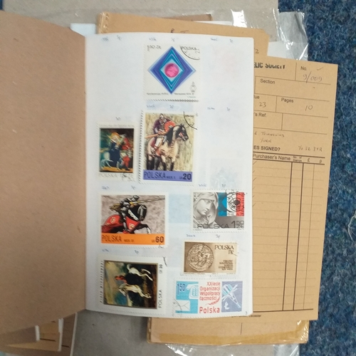 273 - 14 Poland club book remainders - still well filled, includes some packets.  A good selection.