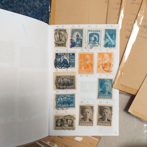 273 - 14 Poland club book remainders - still well filled, includes some packets.  A good selection.