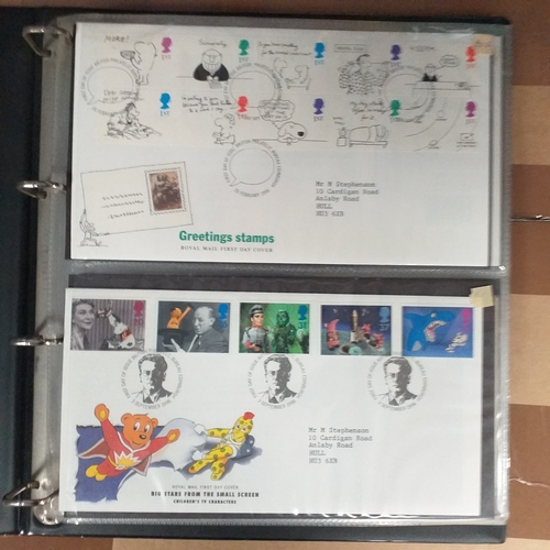 109 - Green cover album containing 39 superb condition GB FDC's from 1996-1999.