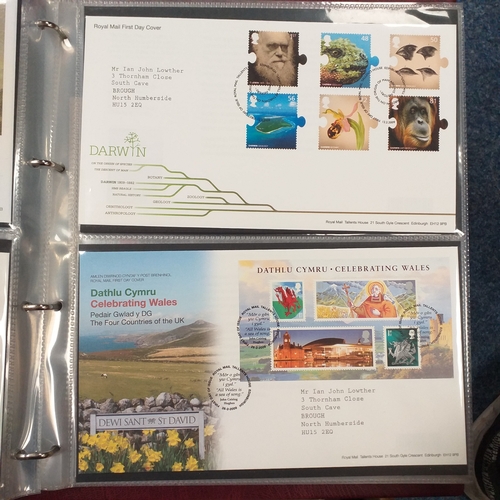 109 - Green cover album containing 39 superb condition GB FDC's from 1996-1999.