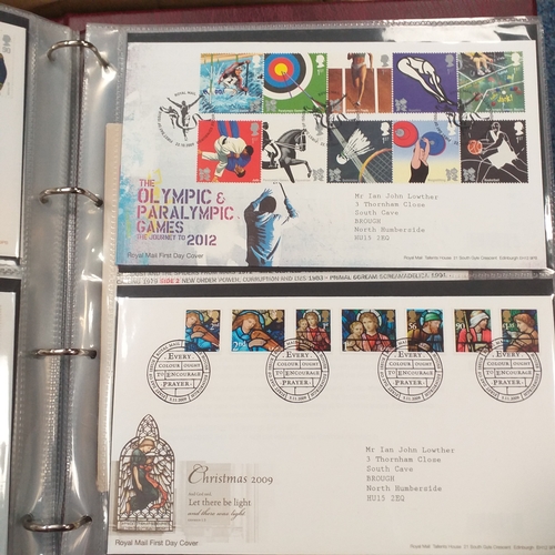 109 - Green cover album containing 39 superb condition GB FDC's from 1996-1999.